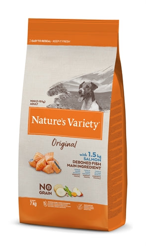 Natures Variété d'origine Adulte Mini saumon sans céréale