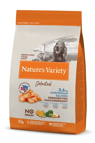 Natures Variété sélectionnée Saumon norvégien adulte sélectionné