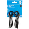 M-Wave Bar End 12 cm Aluminium noir 2 pièces