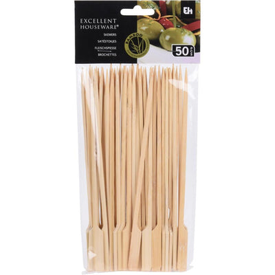 Excellente brochettes de ménage en bambou 50 pièces 20cm