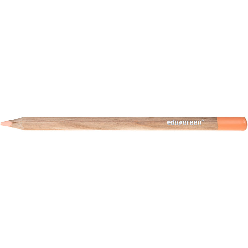 EDU3 crayons de couleur jumbo Edu3, remplissage de 5 mm, saumon, 10 pièces 1 boîte