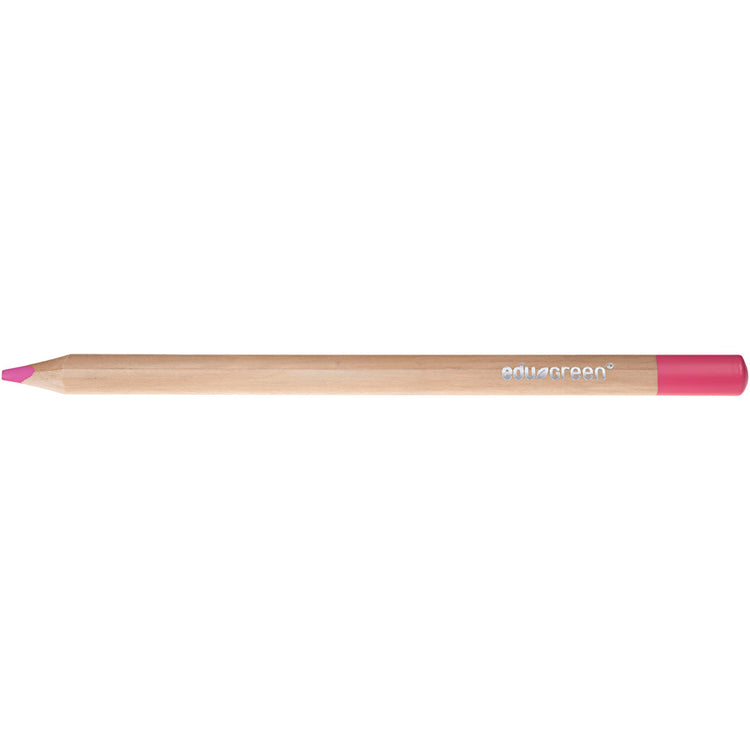 EDU3 crayons de couleur jumbo Edu3, remplissage de 5 mm, rose, 10 pièces 1 boîte