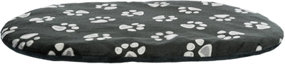 Trixie Dog Cushion Jimmy Oval noir avec Pootprint