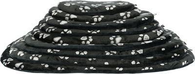Trixie Dog Cushion Jimmy Oval noir avec Pootprint