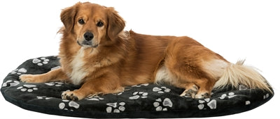 Trixie Dog Cushion Jimmy Oval noir avec Pootprint