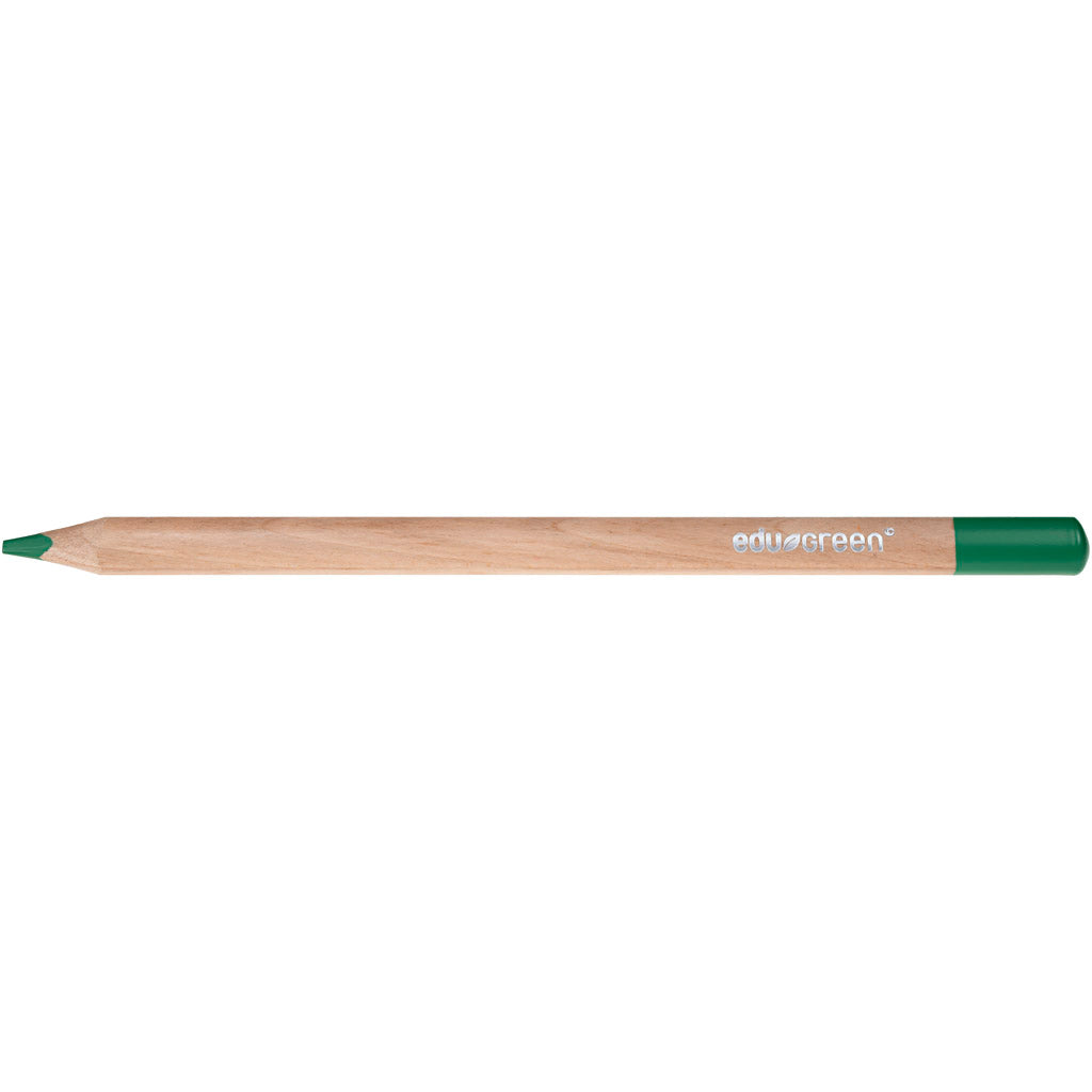 EDU3 crayons de couleur jumbo Edu3, remplissage de 5 mm, vert, 10 pièces 1 boîte