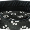 Panier de chien Trixie Jimmy Black ovale avec imprimé jambe