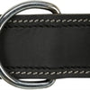 Trixie collier pour chien rustique en cuir gras battement de coeur noir