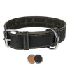 Trixie collier pour chien rustique en cuir gras battement de coeur noir