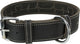 Trixie collier pour chien rustique en cuir gras battement de coeur noir