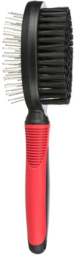 Trixie Brush Double-Side Cover Coiffes Underwol Plastic Black Red