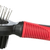 Trixie Brush Double-Side Cover Coiffes Underwol Plastic Black Red