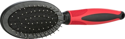 Trixie Brush Double-Side Cover Coiffes Underwol Plastic Black Red