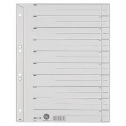 Onglets leitz carton kraft gris a4 100 pièces