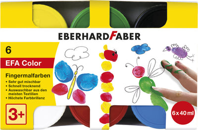 Eberhard Faber Eberhard Faber EF-578606 Paint doigt 6 couleurs 6x40ml
