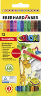 Eberhard Faber Eberhard Faber EF-514817 Crayons de couleur avec de la gomme penny 12 pièces