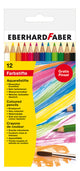 Eberhard Faber Eberhard Faber EF-516012 Boîte en carton au crayon Aquarel de 12 pièces avec pinceau