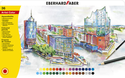 Eberhard Faber Eberhard Faber EF-516036 Aquarel crayon métal penny a 36 pièces