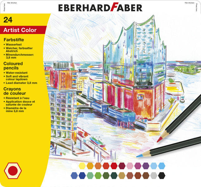 Eberhard Faber Eberhard Faber EF-516124 ColPlants Metal Metui A 24 pièces