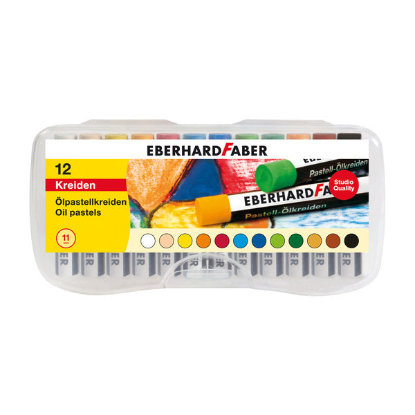 Eberhard Faber Eberhard Faber EF-522013 Huile Pastel Row 11mm Boîte A 12 ST Assorti
