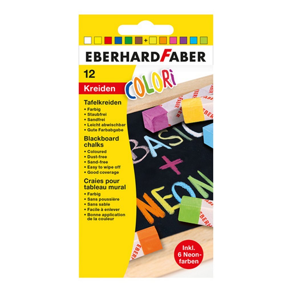 Eberhard Faber EF-526012 Bordkrijt Square 12 pièces