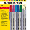 Eberhard Faber Eberhard Faber EF-550010 PENS TIP FELT DUO 0,8 + 1-3 mm Assorti de 10 pièces