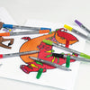 Eberhard Faber Eberhard Faber EF-550010 PENS TIP FELT DUO 0,8 + 1-3 mm Assorti de 10 pièces