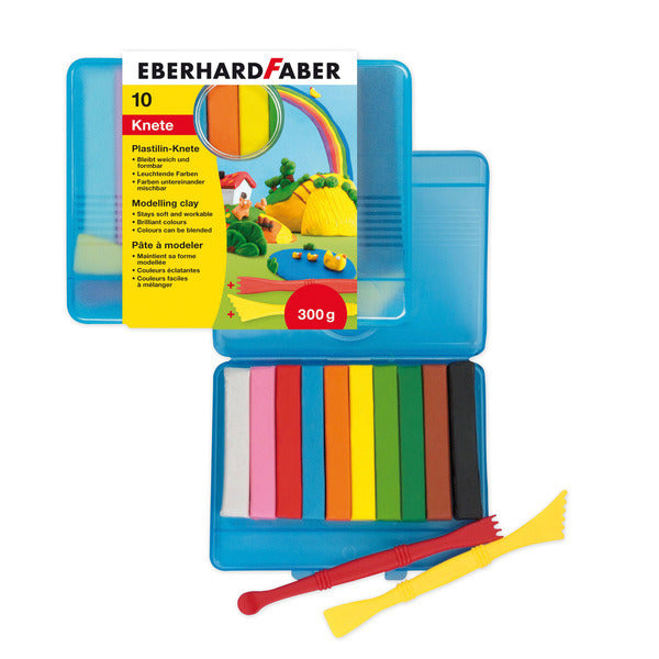 Eberhard Faber Eberhard Faber EF-572010 Mounding Clay 10 couleurs dans la boîte de rangement