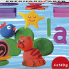 Eberhard Faber Eberhard Faber EF-572510 Kinderklei en coupe, 140gr Oranje, rose, vert, violet