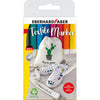 Eberhard Faber Eberhard Faber Textielmarker 8 pièces dans le cas + 4 pochoirs avec modèles