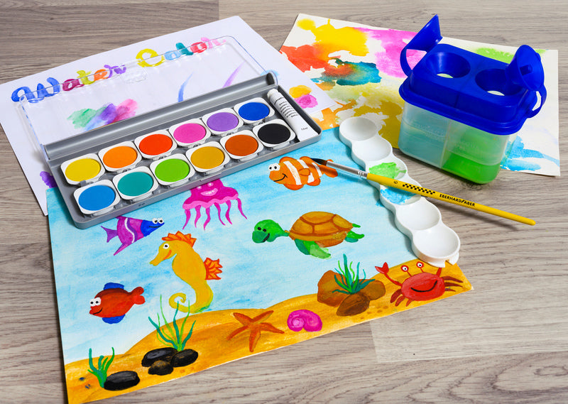 Eberhard Faber Eberhard Faber EF-578312 Paint Boîte gagnante 12 couleurs