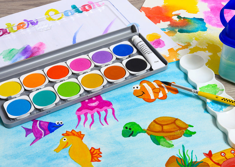 Eberhard Faber Eberhard Faber EF-578312 Paint Boîte gagnante 12 couleurs