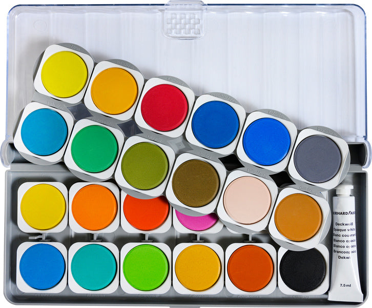 Eberhard Faber Eberhard Faber EF-578324 Boîte à peinture Gagnant 24 couleurs + palette de mélange