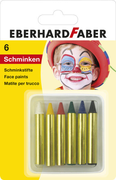 Eberhard Faber Eberhard Faber EF-579106 Face-was-shinks petit, réglez 6 couleurs sur carte blister