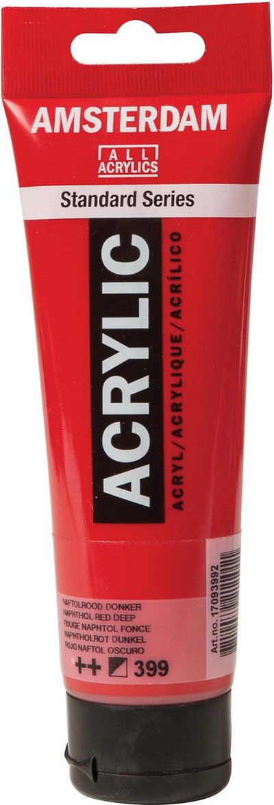 Amsterdam série standard peinture acrylique tube 120 ml rouge naphtol foncé 399