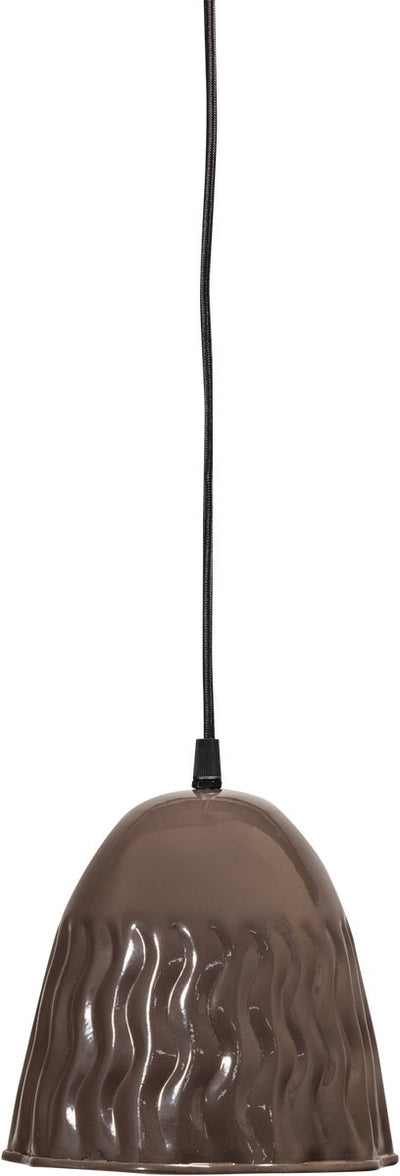 Lampe suspendue Woood arleso - métal - marron foncé - 18x19x19
