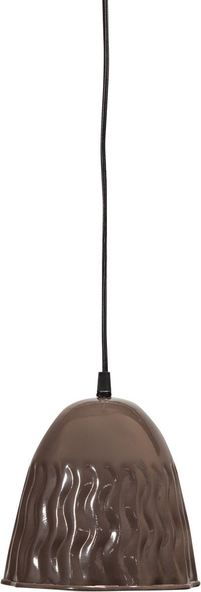 Lampe suspendue Woood arleso - métal - marron foncé - 18x19x19