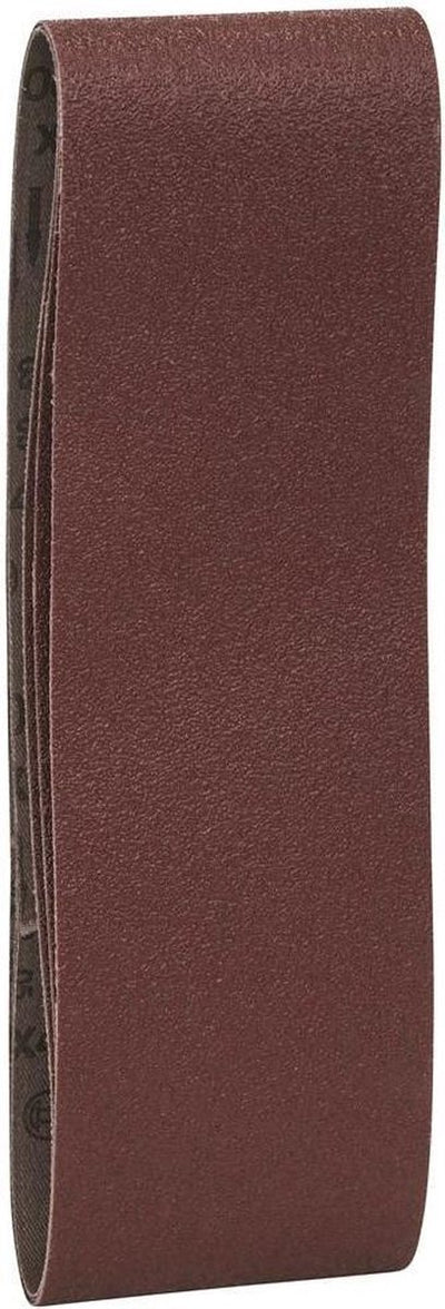 Jeu de 3 bandes abrasives Bosch pour ponceuses à bande 75 x 533 mm - grain 60 ; 80 ; 100