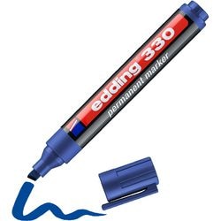Edding 330 marqueur, épaisseur de ligne 1 à 5 mm, bleu, 1 pièce
