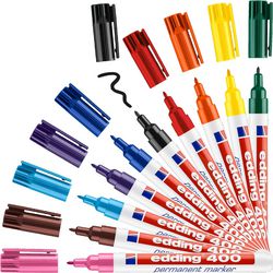 Edding Markers 400, épaisseur de ligne 1 mm, différentes couleurs, 10 pièces 1 boîte