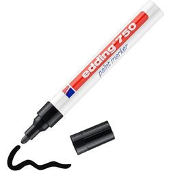 Edding 750 marqueur peinture noir | 10 pièces