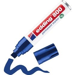 Marqueur permanent edding 800 ultra 4-12mm diagonal bleu, séchage rapide, résistant à l'eau