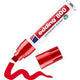 Marqueur permanent edding 800 ultra 4-12mm diagonale rouge, séchage rapide, résistant à l'eau