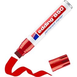 Marqueur permanent edding 850 rouge pointe bloc 5-16 mm