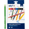 Crayon de couleur Edu3 edu jumbo, épaisseur 10 mm, mine 6,25 mm, différentes couleurs, 12 pièces 1 boîte