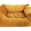 Madison Friends Panier de chien Velvet Jaune