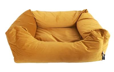 Madison Friends Panier de chien Velvet Jaune