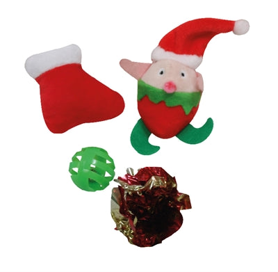 Croci Noël chat Lolly avec des jouets