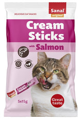 Sanal Cream bâton le saumon pour chats - afbeelding 1