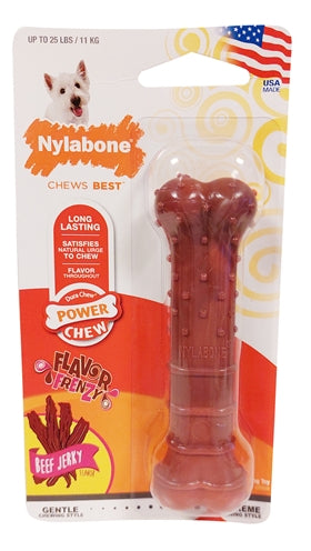 Nylabone texturé dura mâcher le bœuf jerkey pour les bijters durs